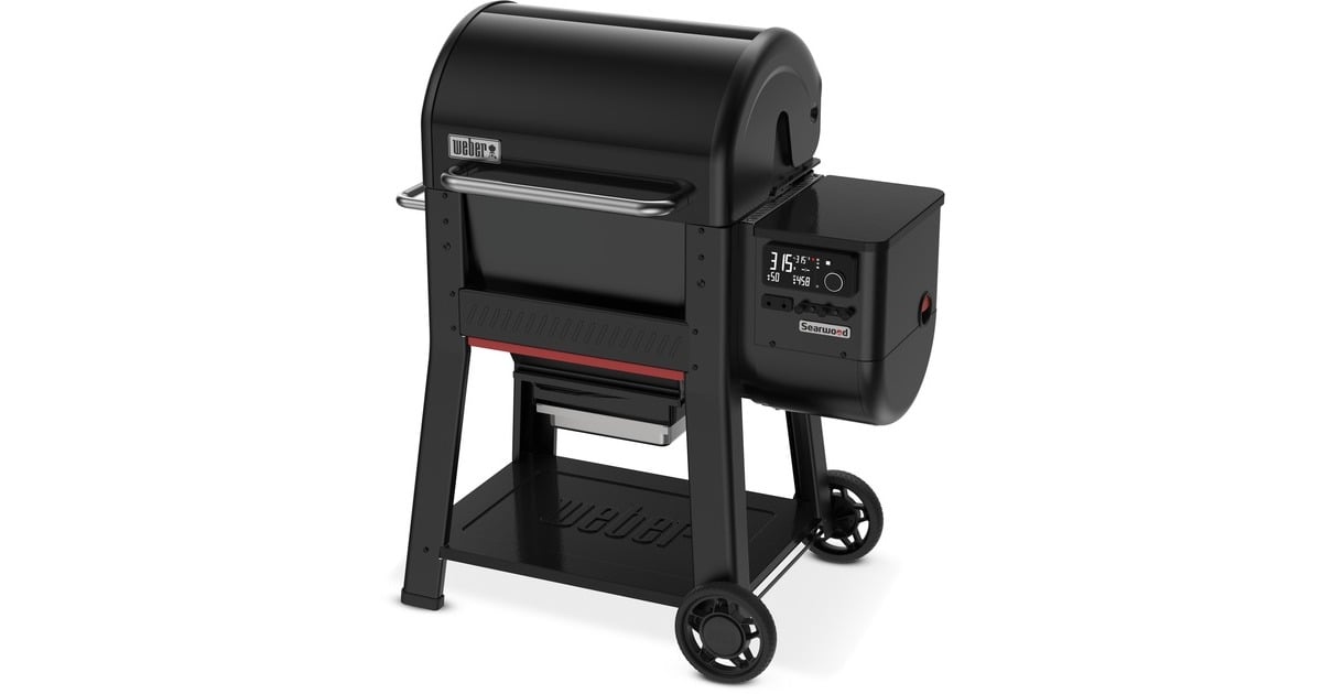 WeberSearwood Pellet Grill barbecue  (Zwart, WLAN en Bluetooth, bediening via app)