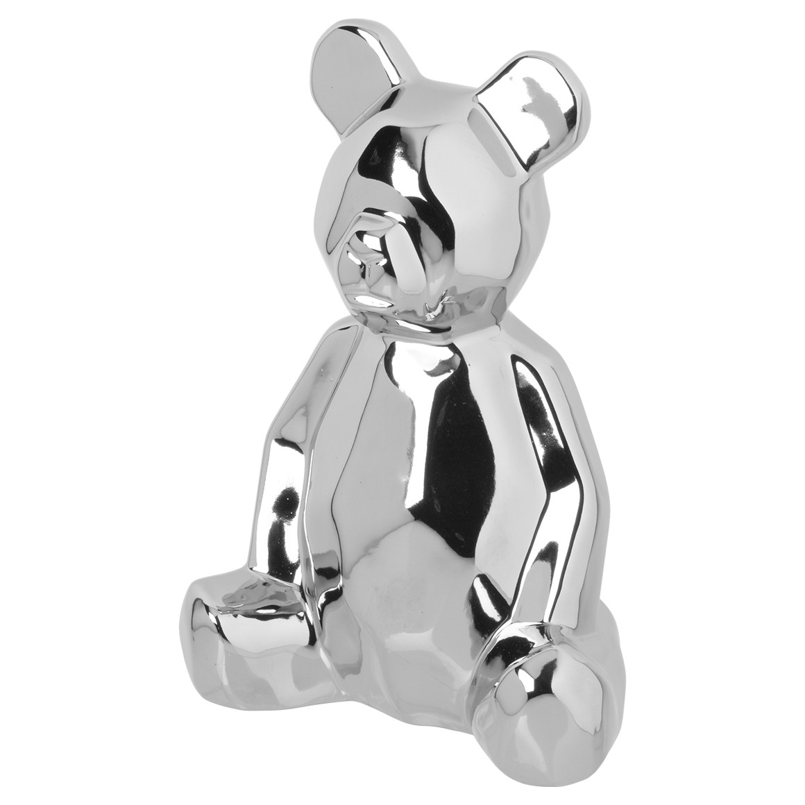 Deko-Figur Bär silber