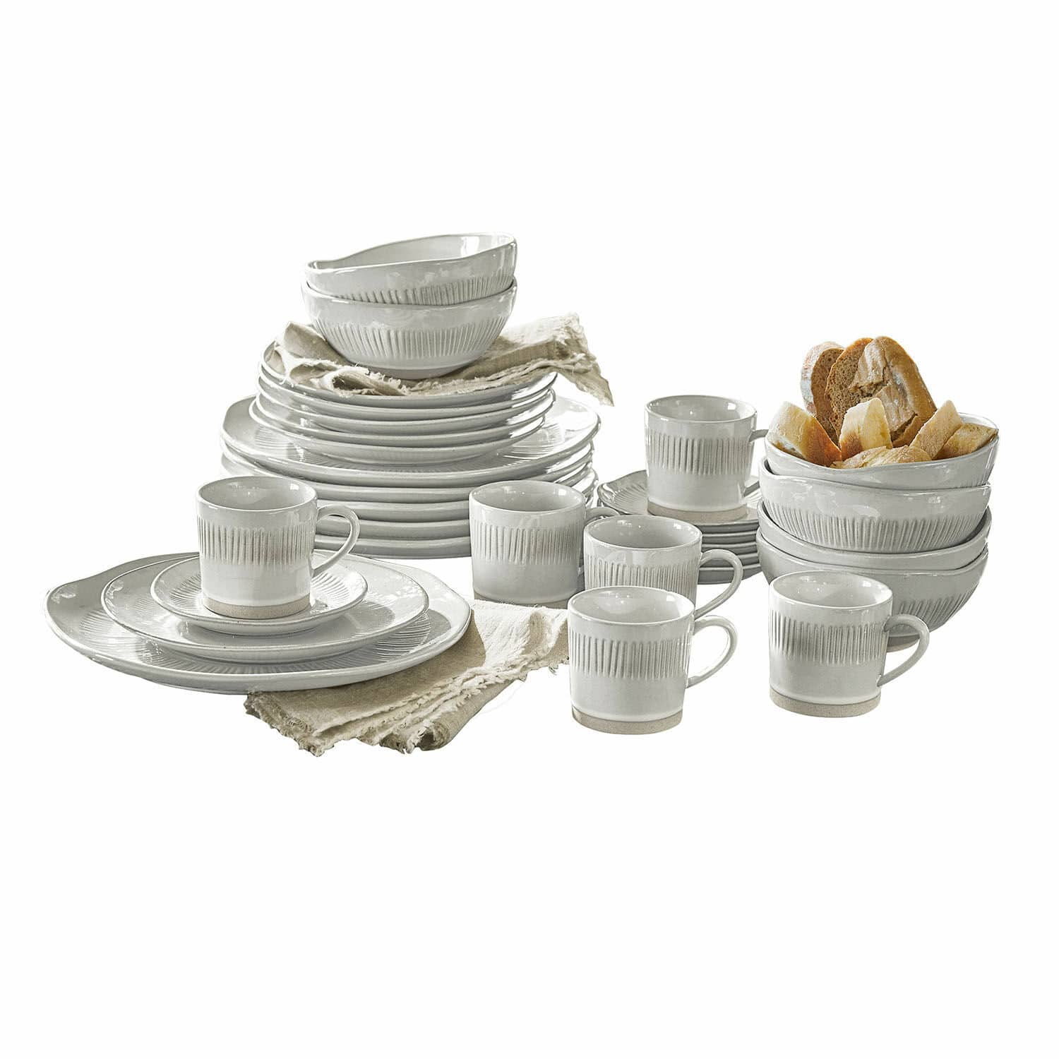 Geschirr 30er Set Périers creme