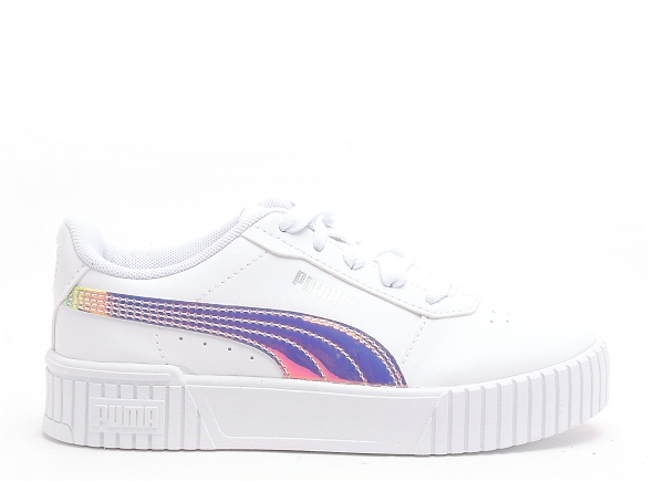 Puma basses enfant ps carina  20 holo blanc