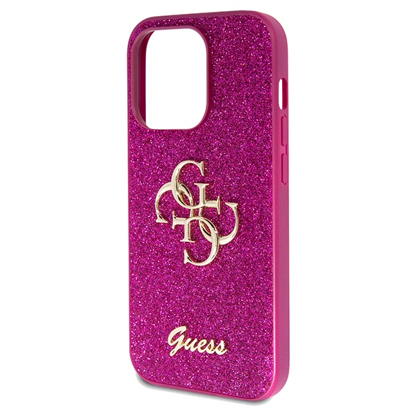 iPhone 15 Pro Max Hardcase Hülle Big Glitter Script (GUHCP15XHG4SGU) - Pink