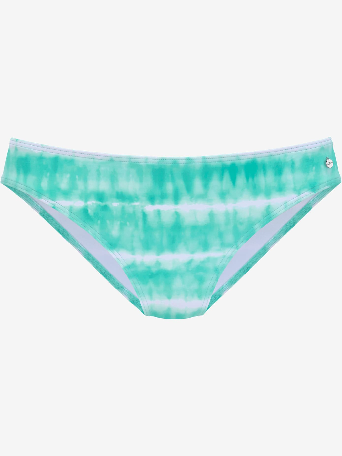 Bas de maillot de bain imprimé, effet de couleur différent pour chaque pièce