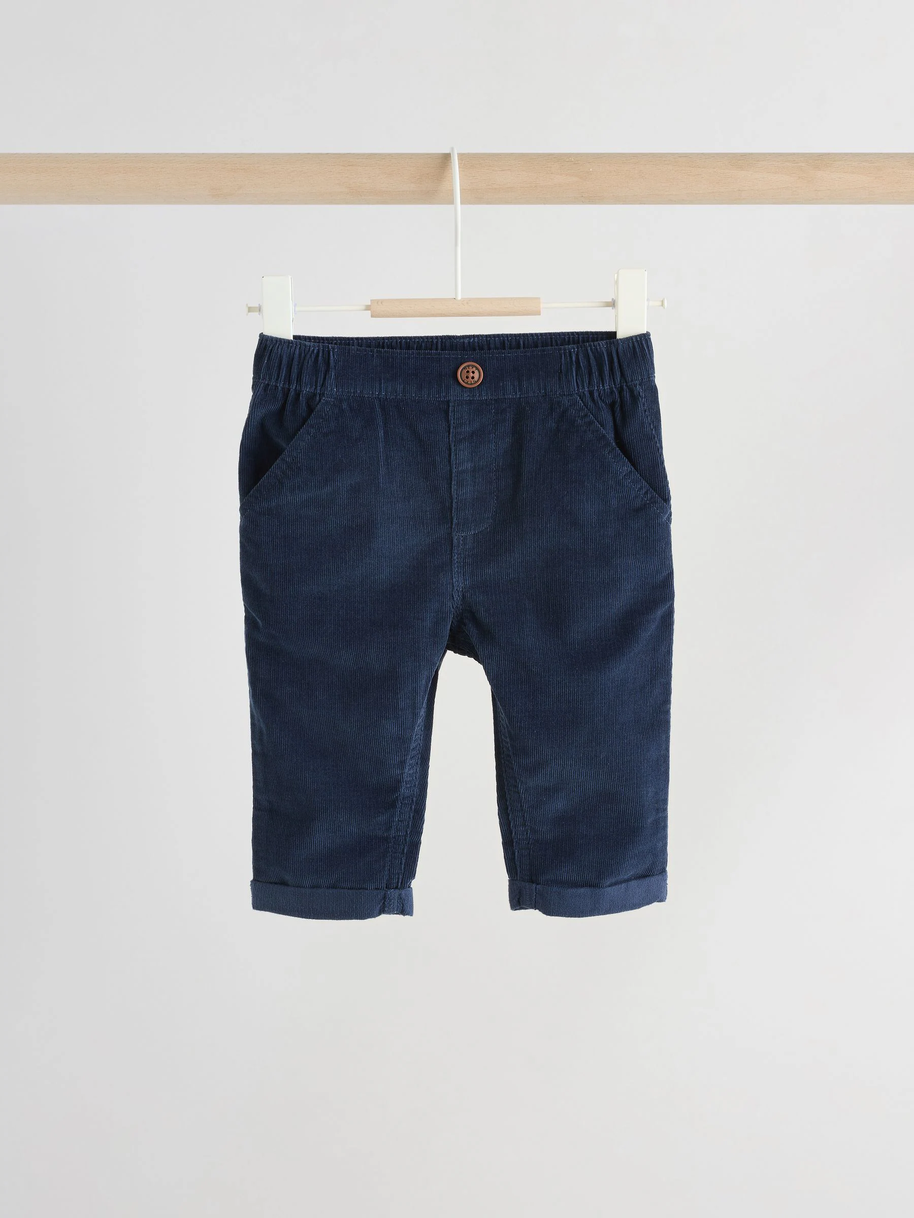 Marineblauw gestreept - Babyset van gebreide top en broek (0mnd-2jr)