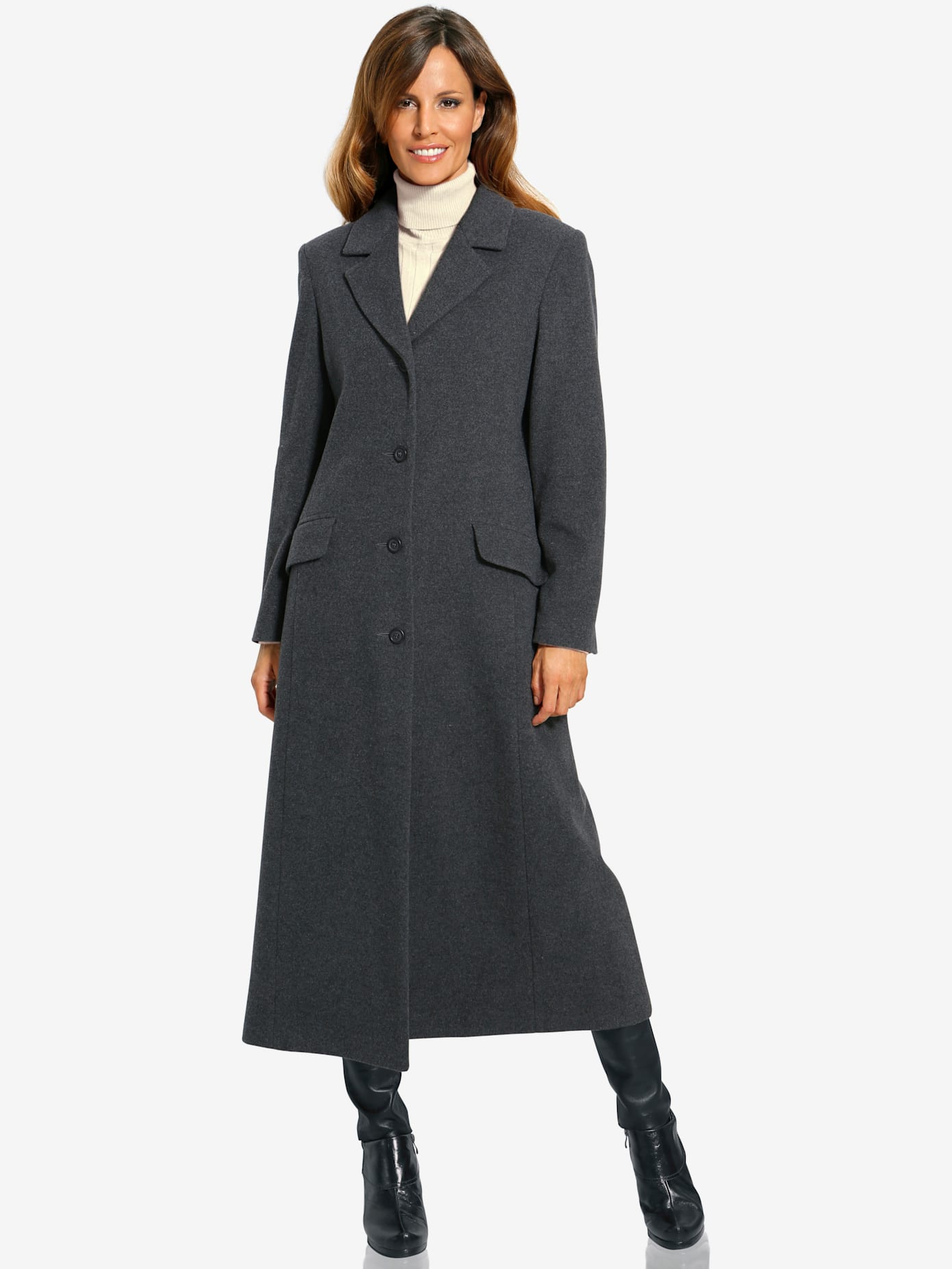 Manteau blazer coupe longue classique