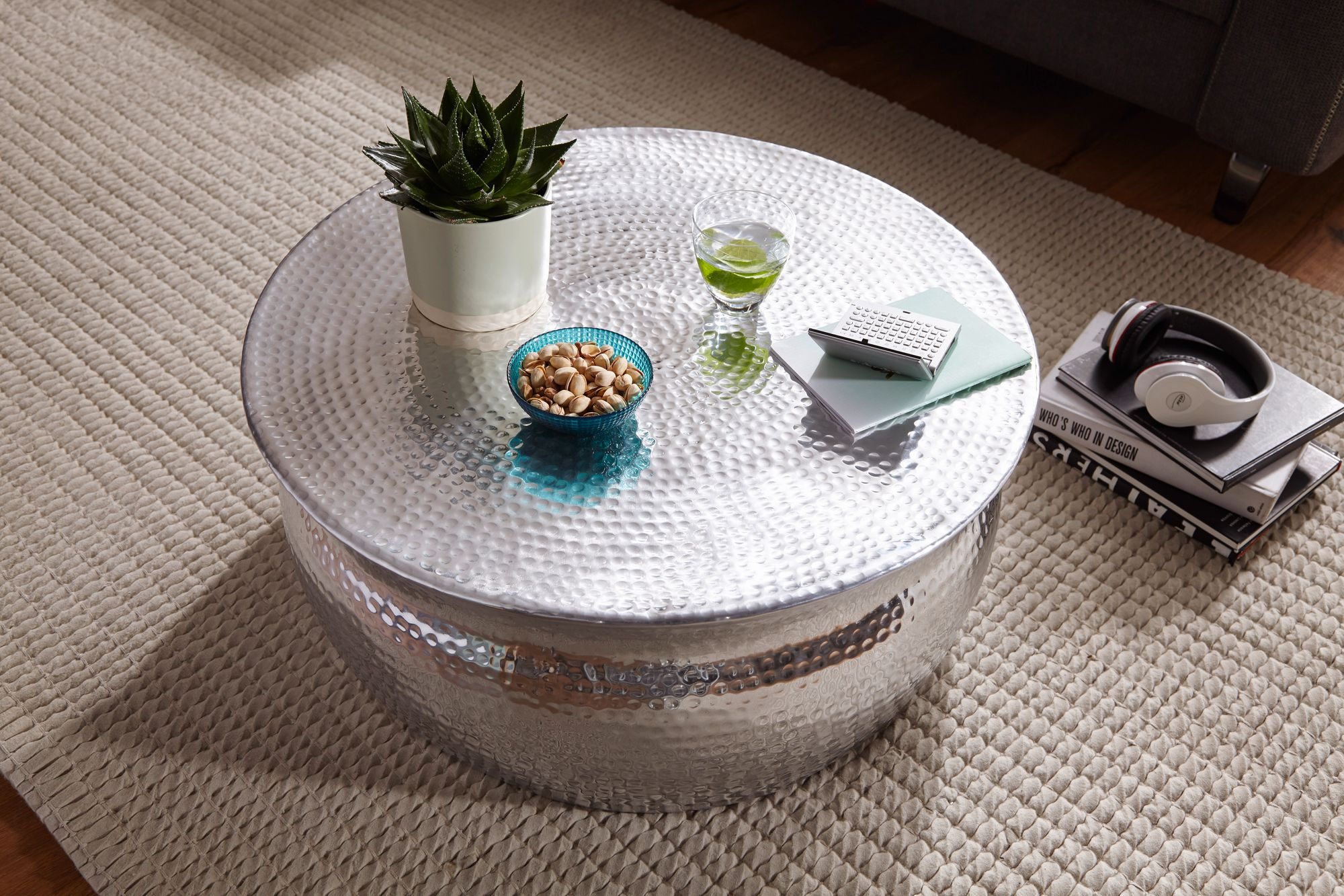 Couchtisch silber