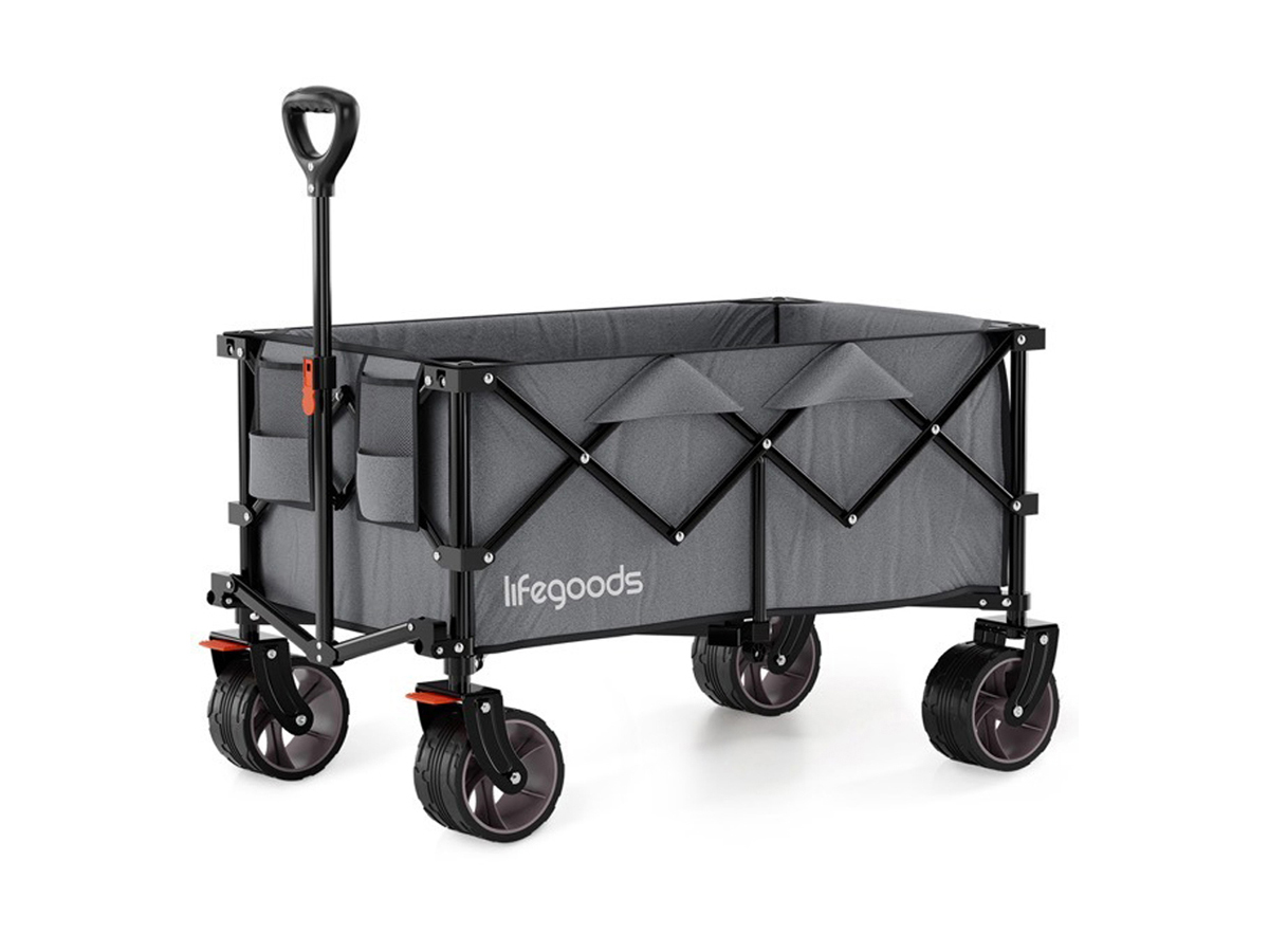 LifeGoods XL 200L bolderkar - Grey