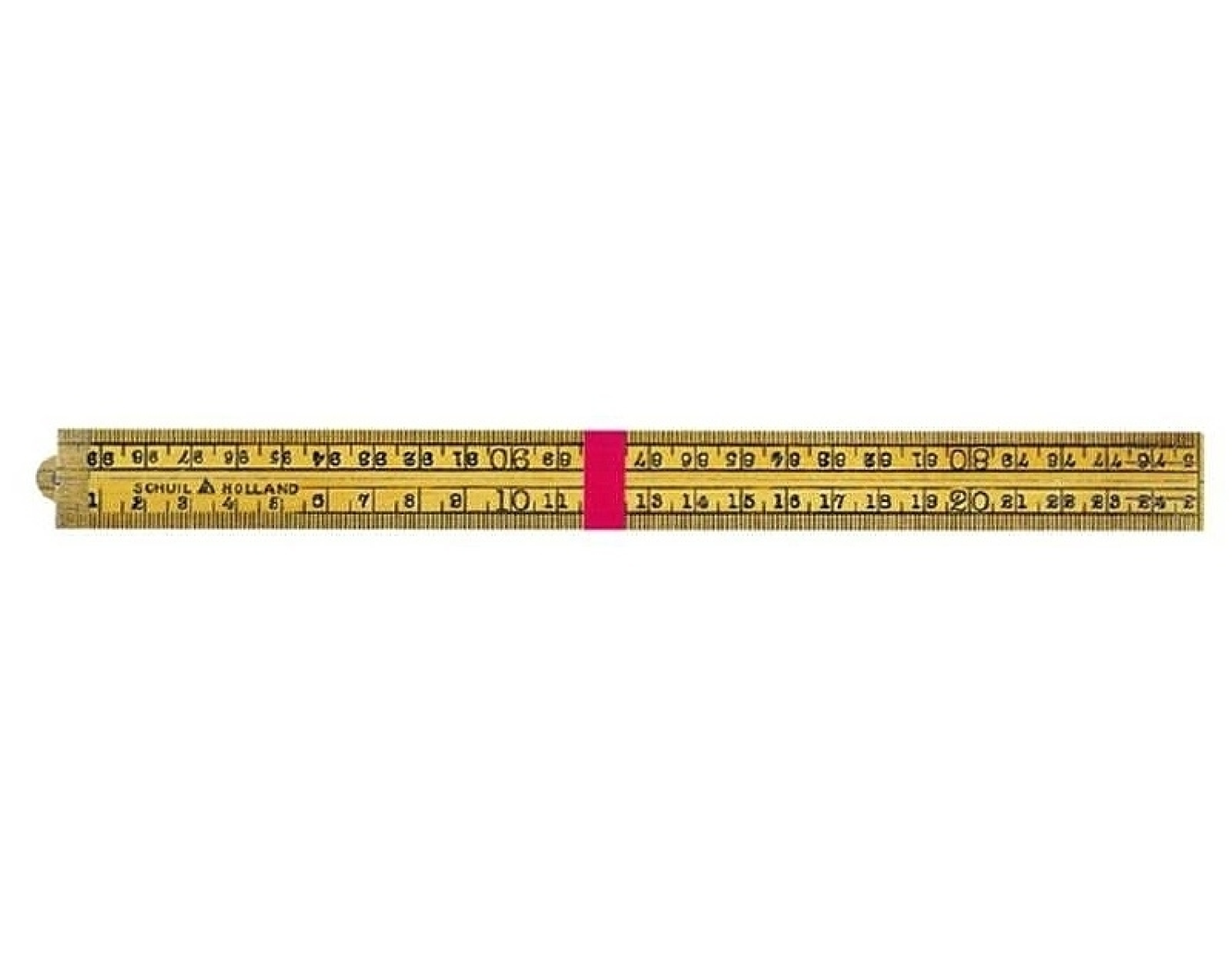 Schuil 1514 Duimstok - Palmhout - 1m