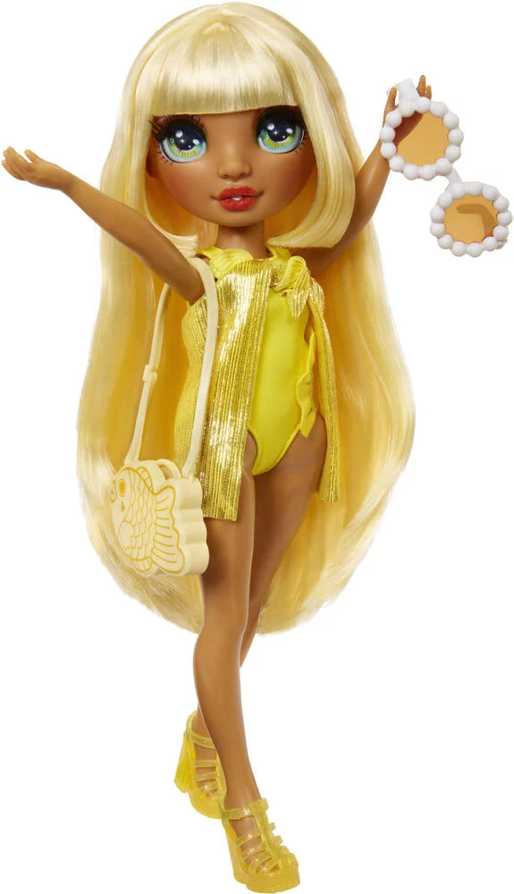 RAINBOW HIGH SWIM ET STYLE POUPEE MANNEQUIN 27CM - SUNNY JAUNE