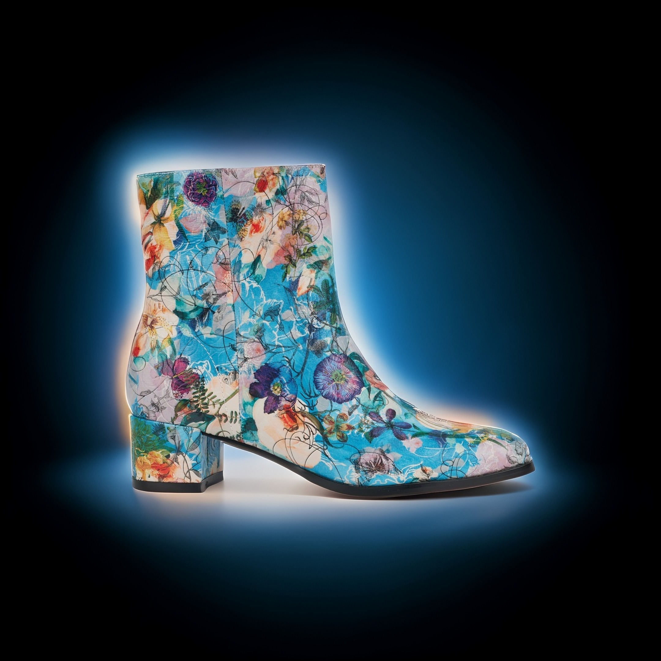 Azure Bloom Lady Boot