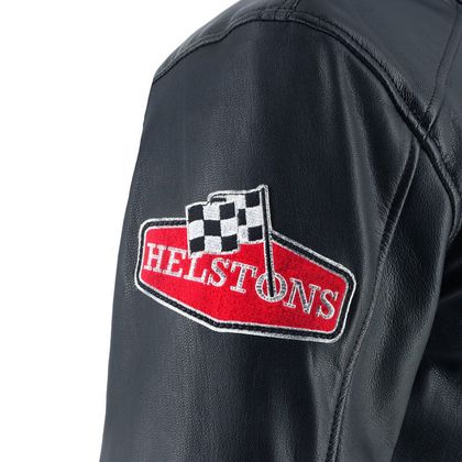 Blouson Helstons BOXER MOTUL CUIR - Noir
