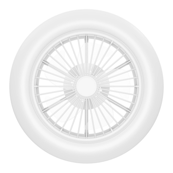 EGLO plafondlamp Ortona met ventilator Ø46cm, wit