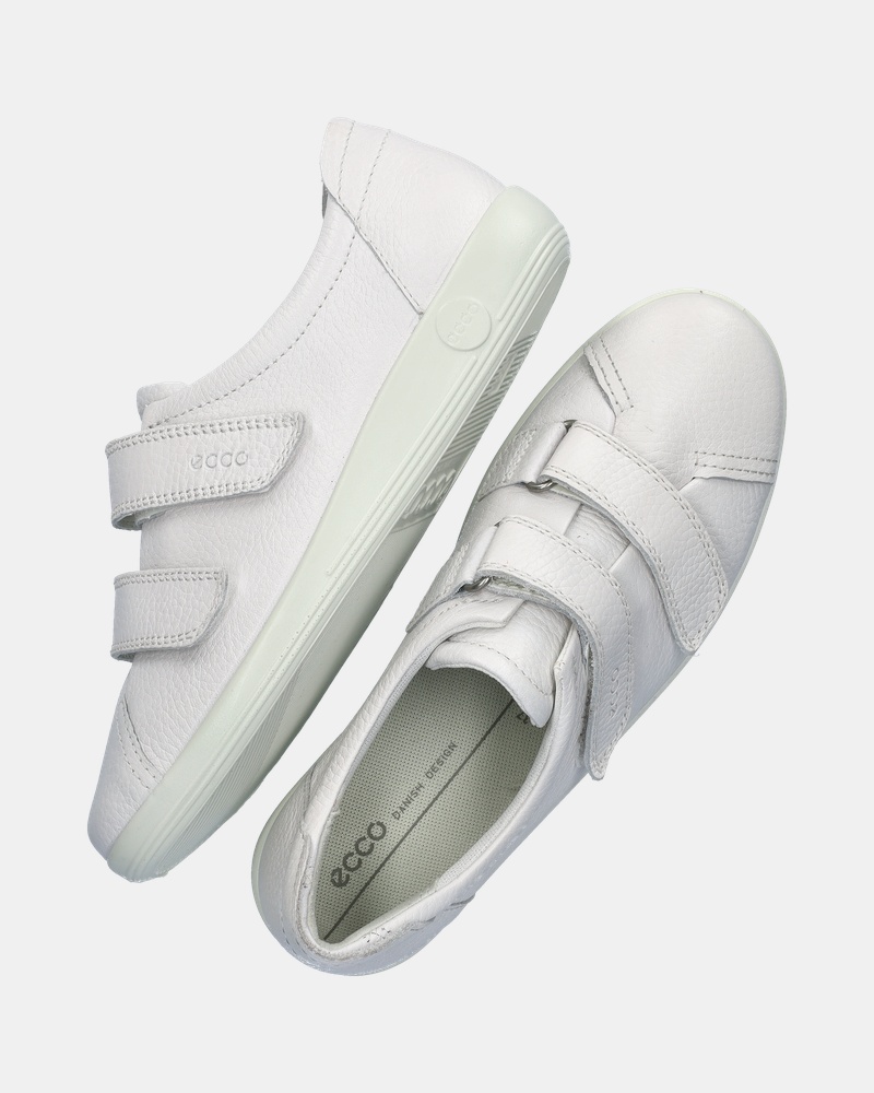 Ecco Soft 2.0 Klittenbandschoenen  - wit