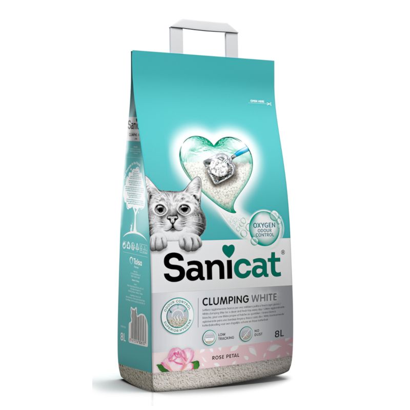 Litière Sanicat White Rose pour chat