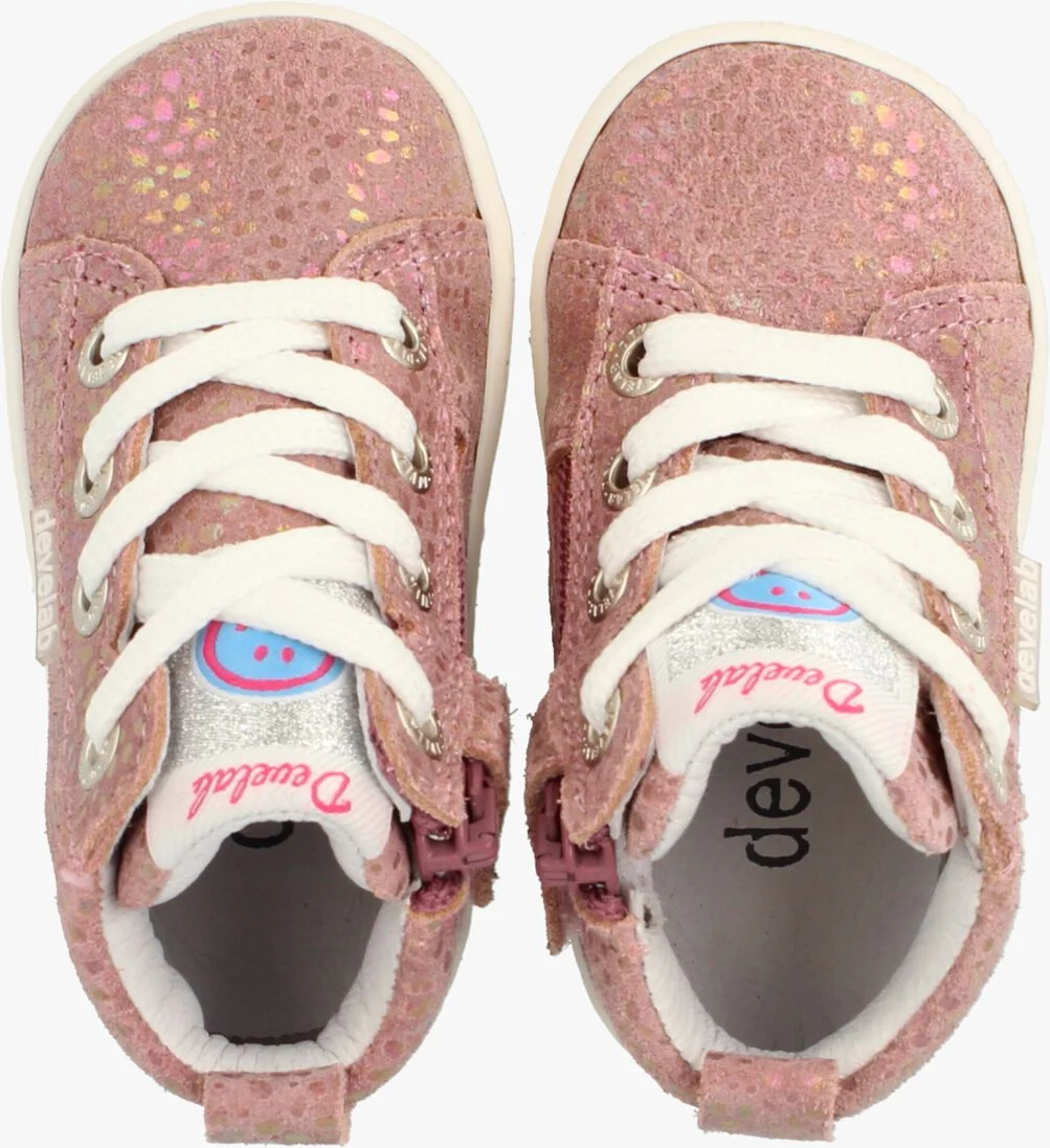 DEVELAB roze develab hoge sneaker 41492