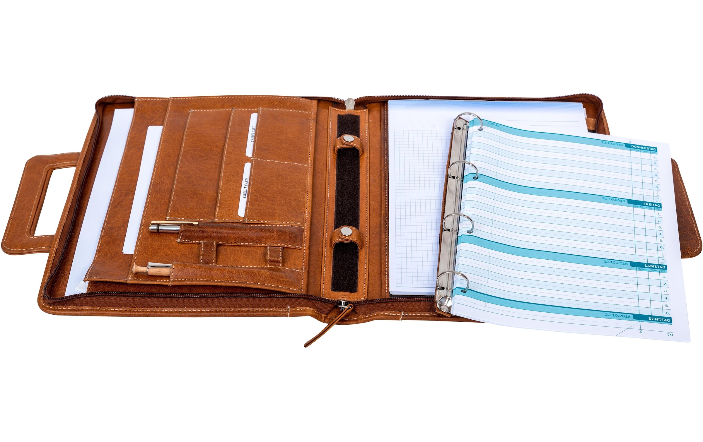 ALPENLEDER Dokumententasche »Leder – cognac«