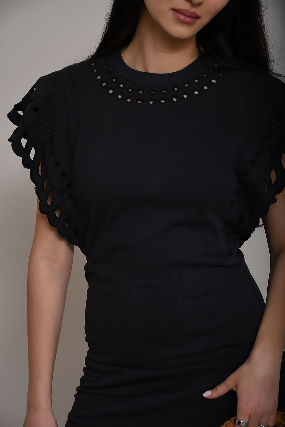 Orlane broderie anglaise cotton mini dress