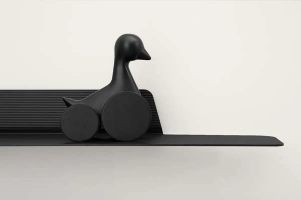 Normann Copenhagen  Jet hylde, sort - 160 cm.