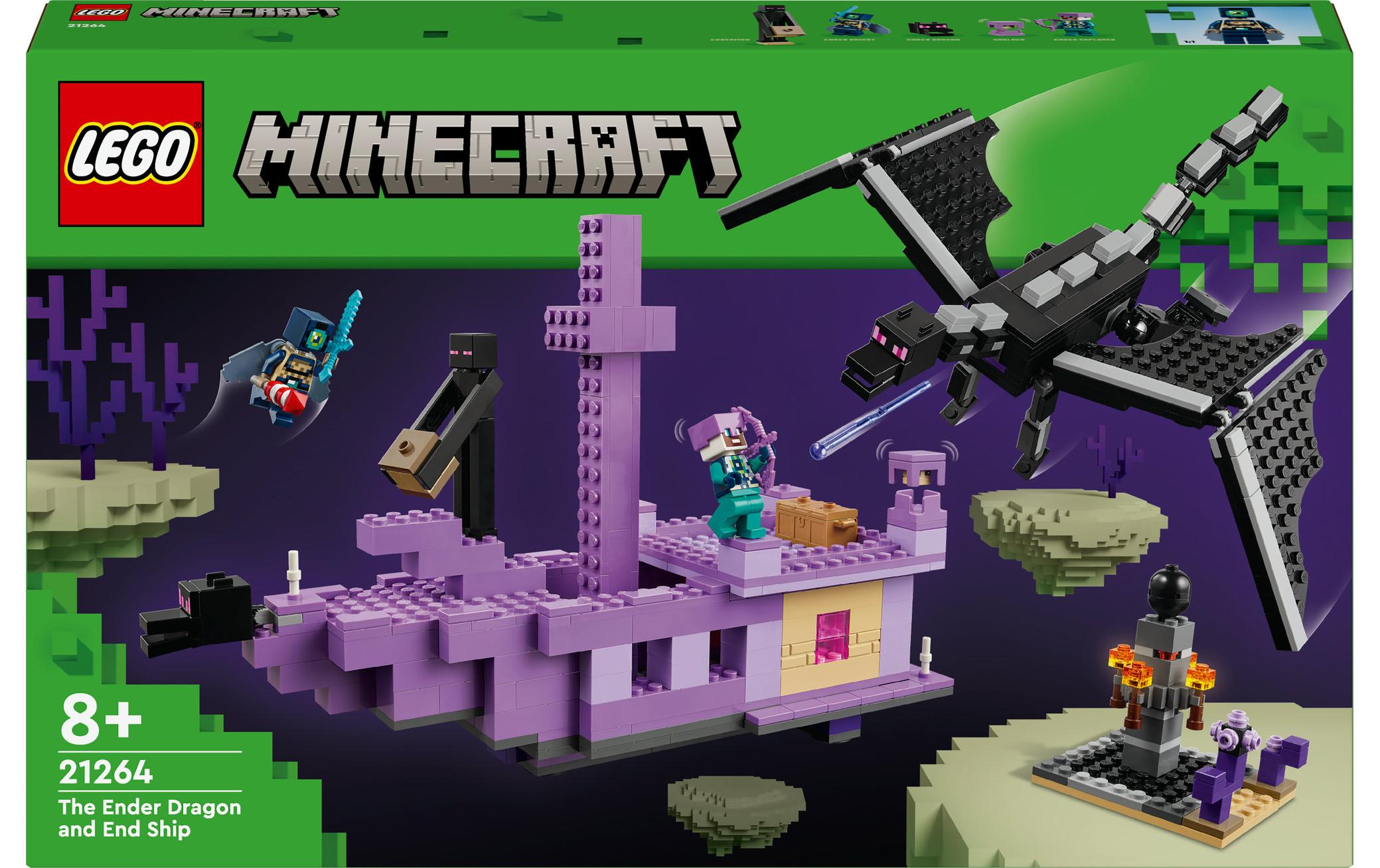 Minecraft Der Enderdrache und das Endschiff 21264Bauspielzeug zum beliebten Videospiel