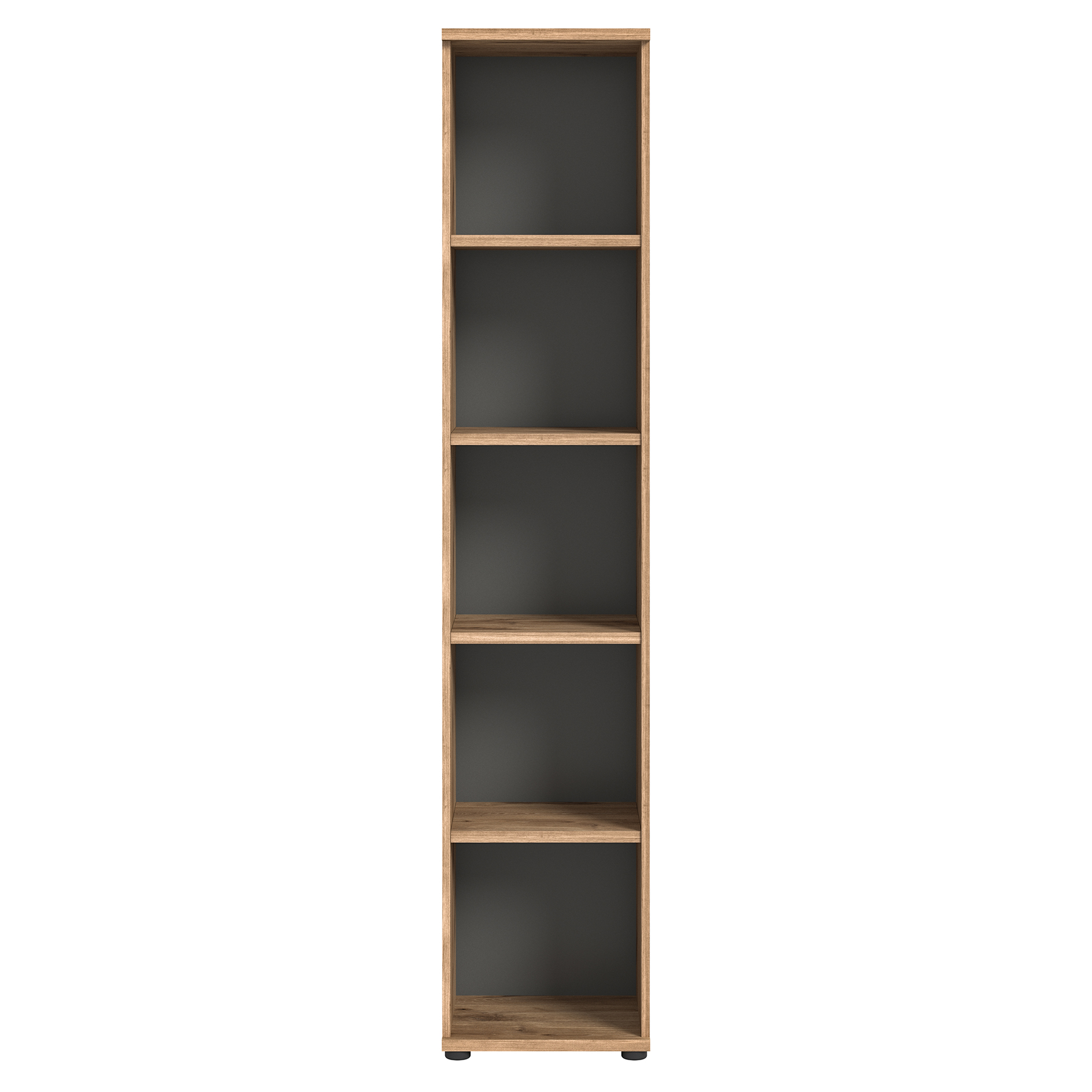 Stauraumshelf MASON - Nox Oak - Basalt grau - 40 cm