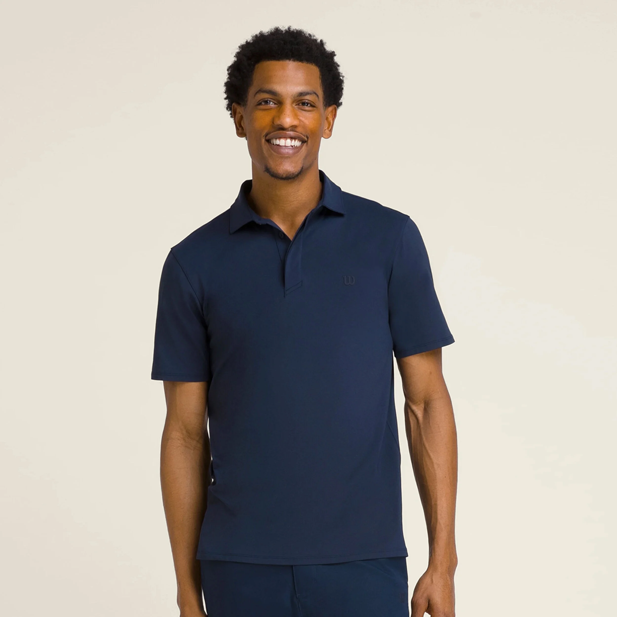 Wilson League Polo Hommes - Bleu Foncé