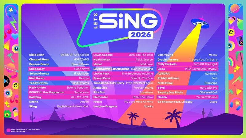 Switch - Let's Sing 2026 - Karaoke Game - Inclusief 2 Microfonen