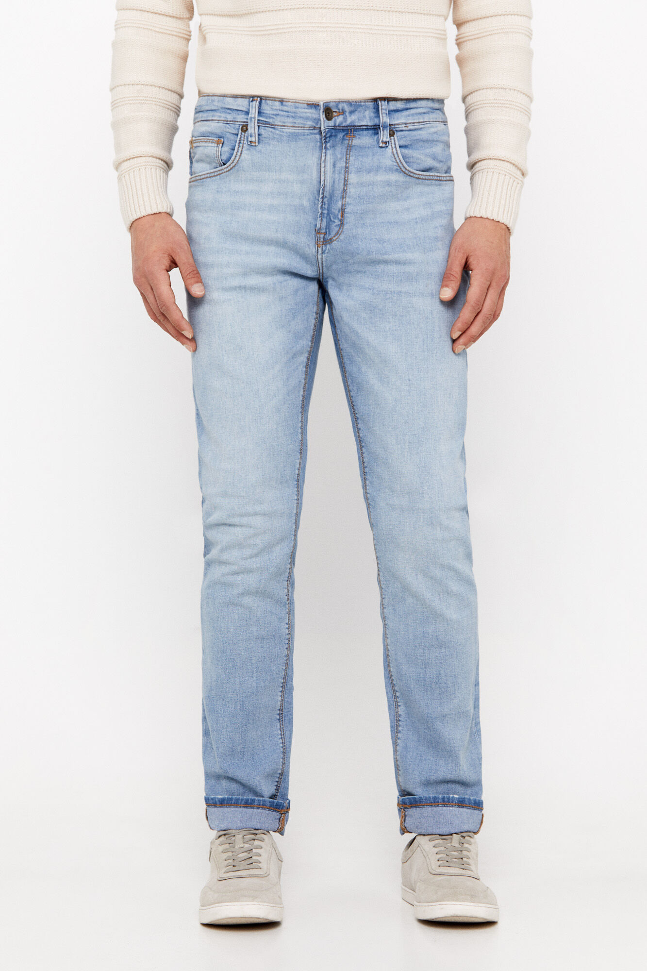 Calça jeans slim fit - Azul