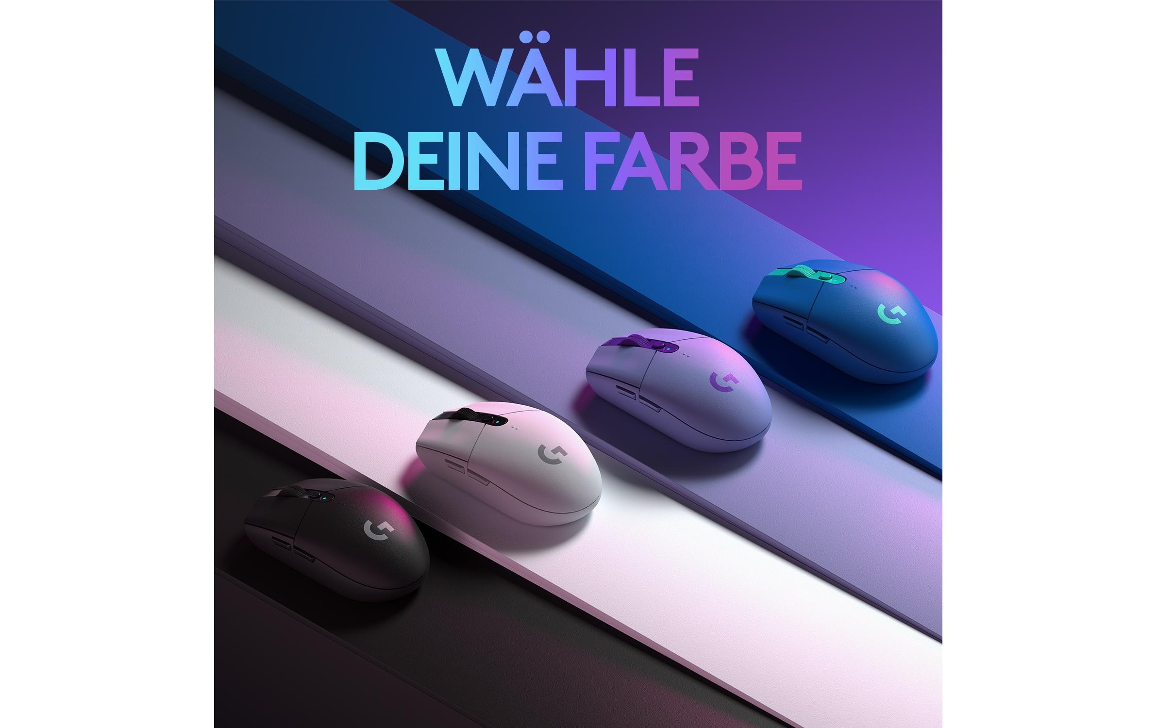 Gaming-Maus G305 LightspeedReaktionsschnelle, ausdauernde Wireless-Gamingmaus