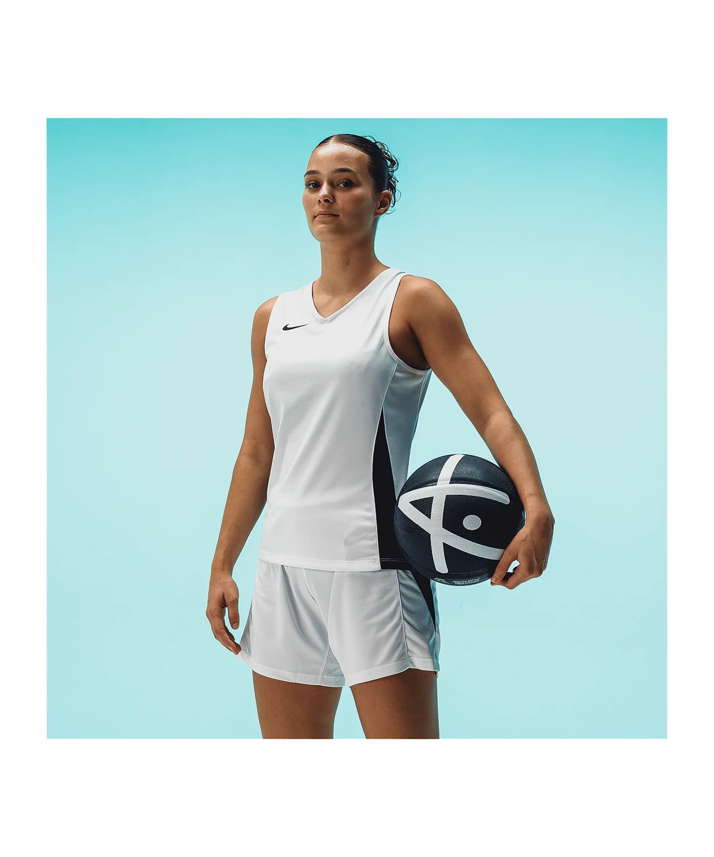 Nike Team Basketball Stock Trikot Damen Weiss F100