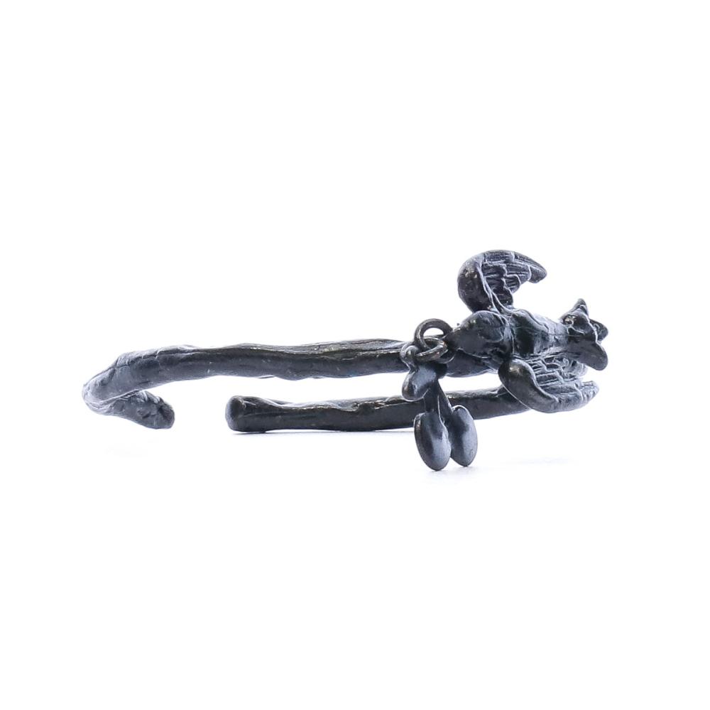 Le Temps Des Cerises Bracelet Jonc Noir hirondelle Fille Le Temps des Cerises