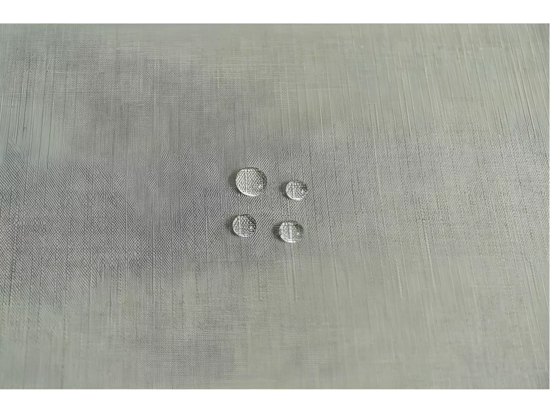 Nappe antitache unie perle ronde 160 cm
