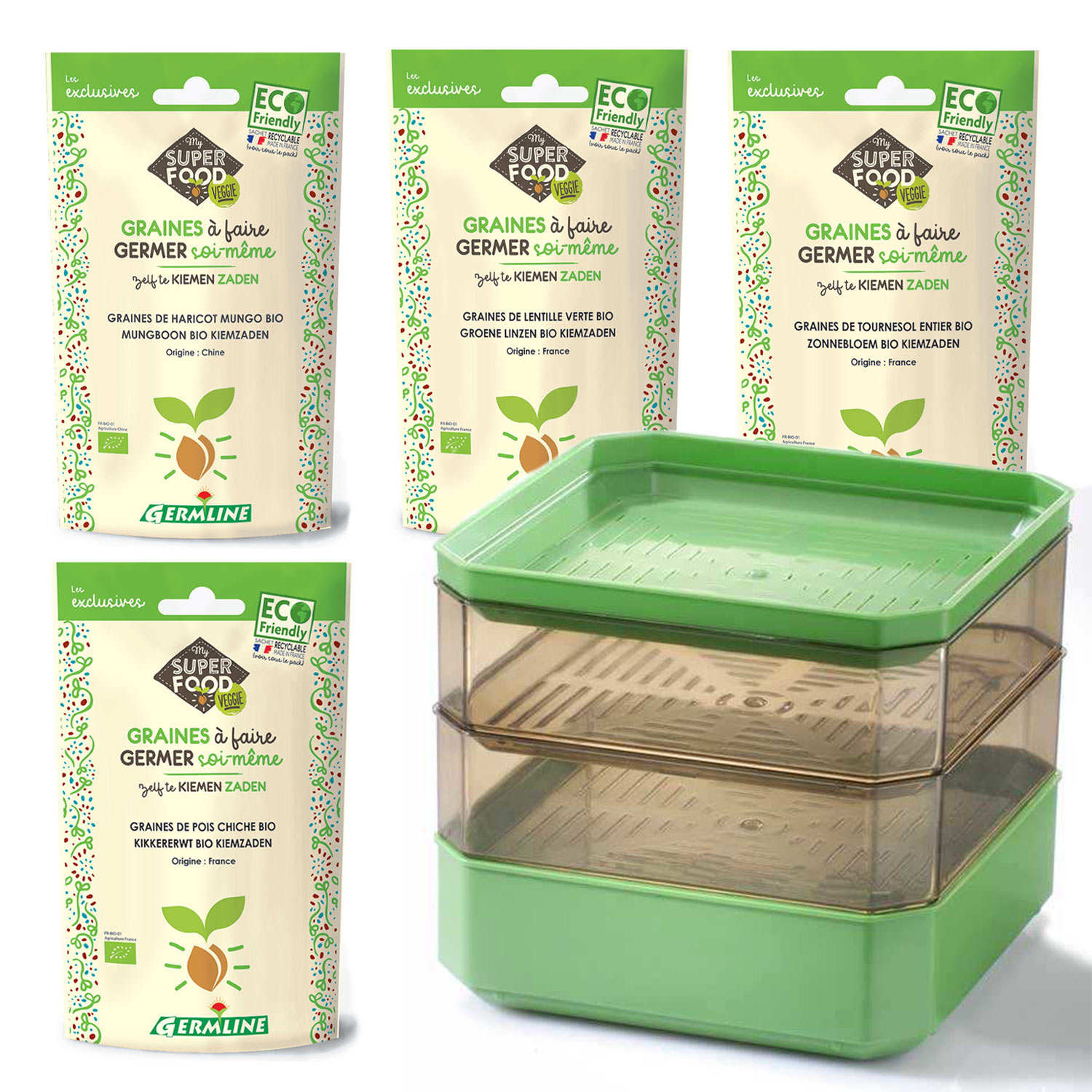 Kit graines germées pour habitué