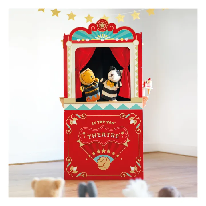 Le Toy Van Théâtre de marionnettes | Rouge