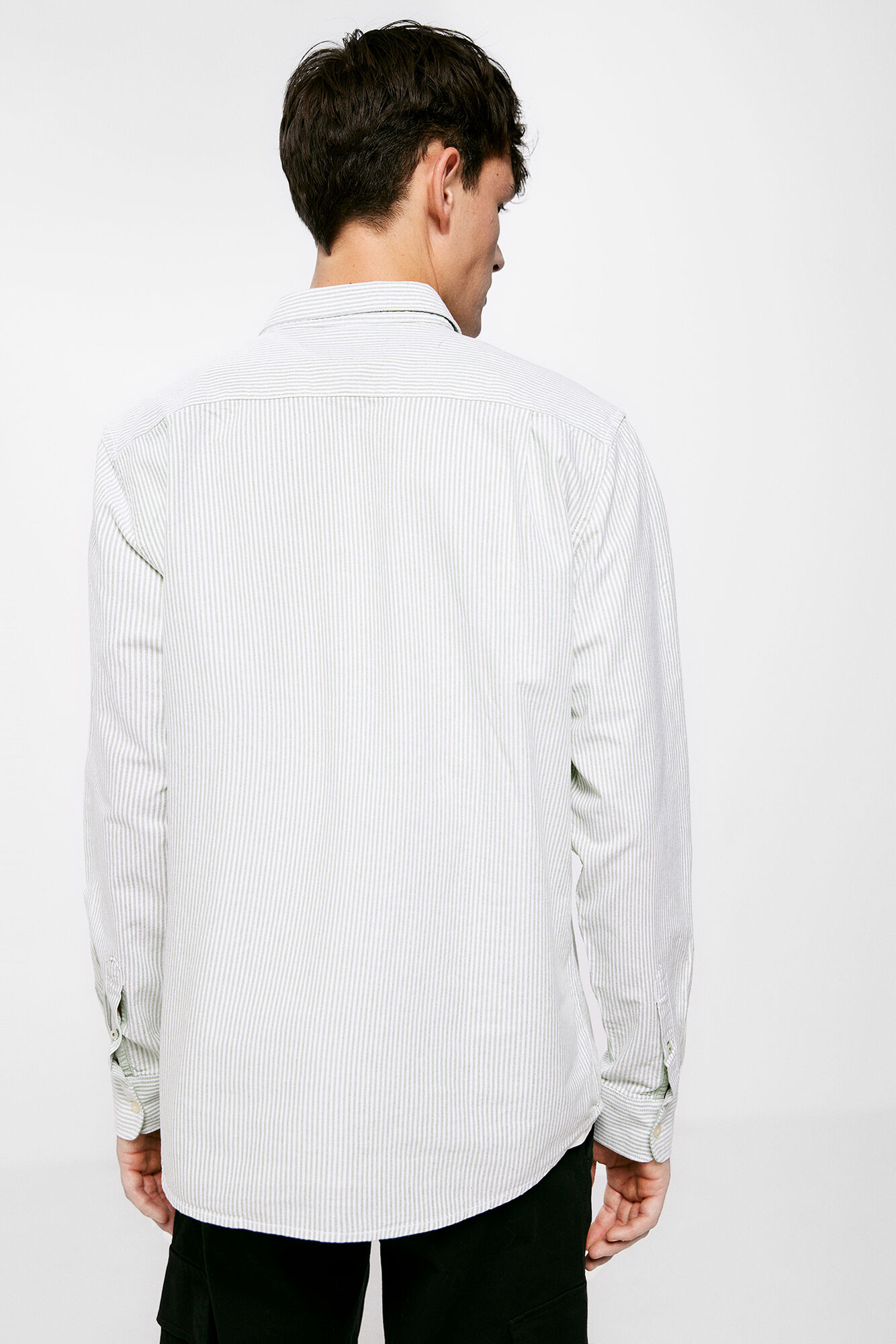camisa polo oxford listrada