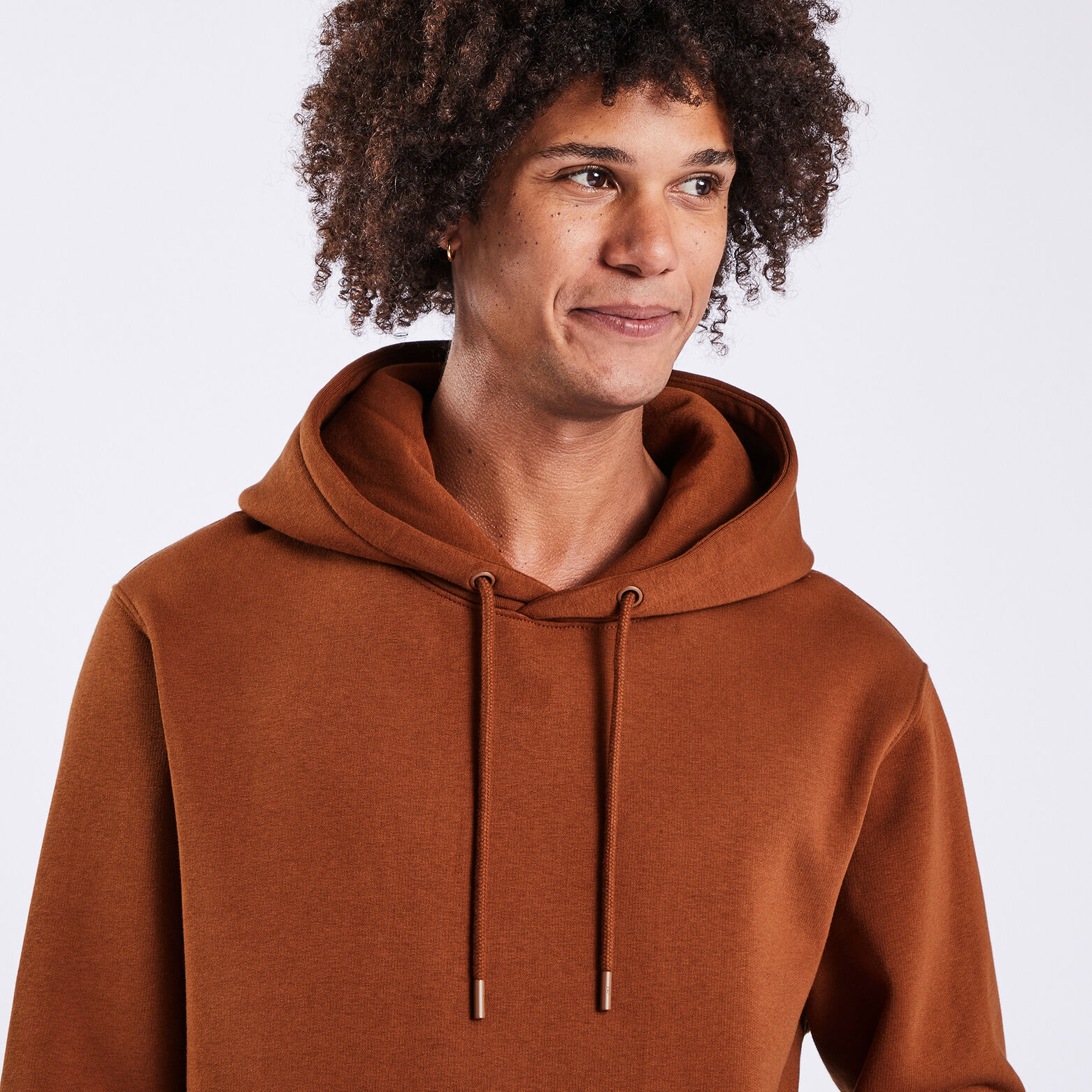 Sweat à capuche essentiel Marron