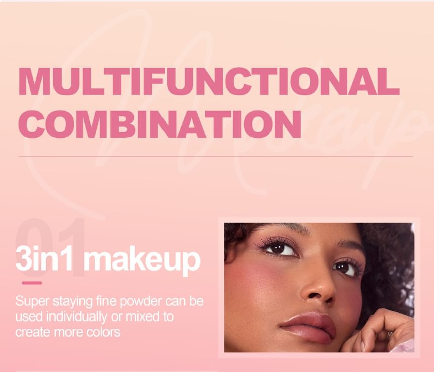 HANDAIYAN - 3-in-1 highlight blush contourpalette - 3 soorten