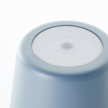 Tafellamp Kaami draagbaar LED 2W voor buiten met USB oplaadbare accu, blauw