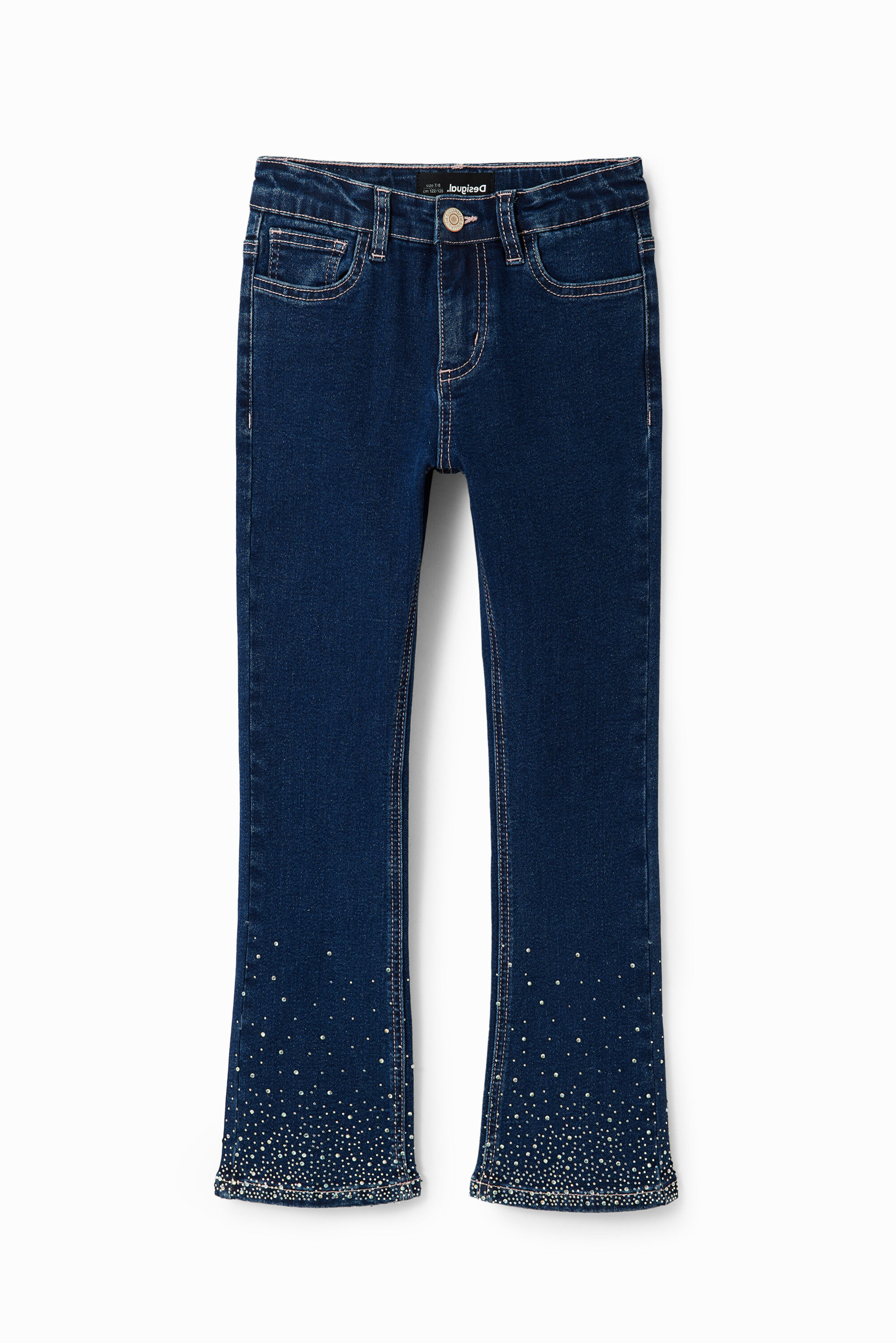 Jean flare strass