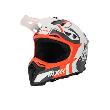 Casque cross Acerbis PROFILE 5 2023 - Blanc / Orange