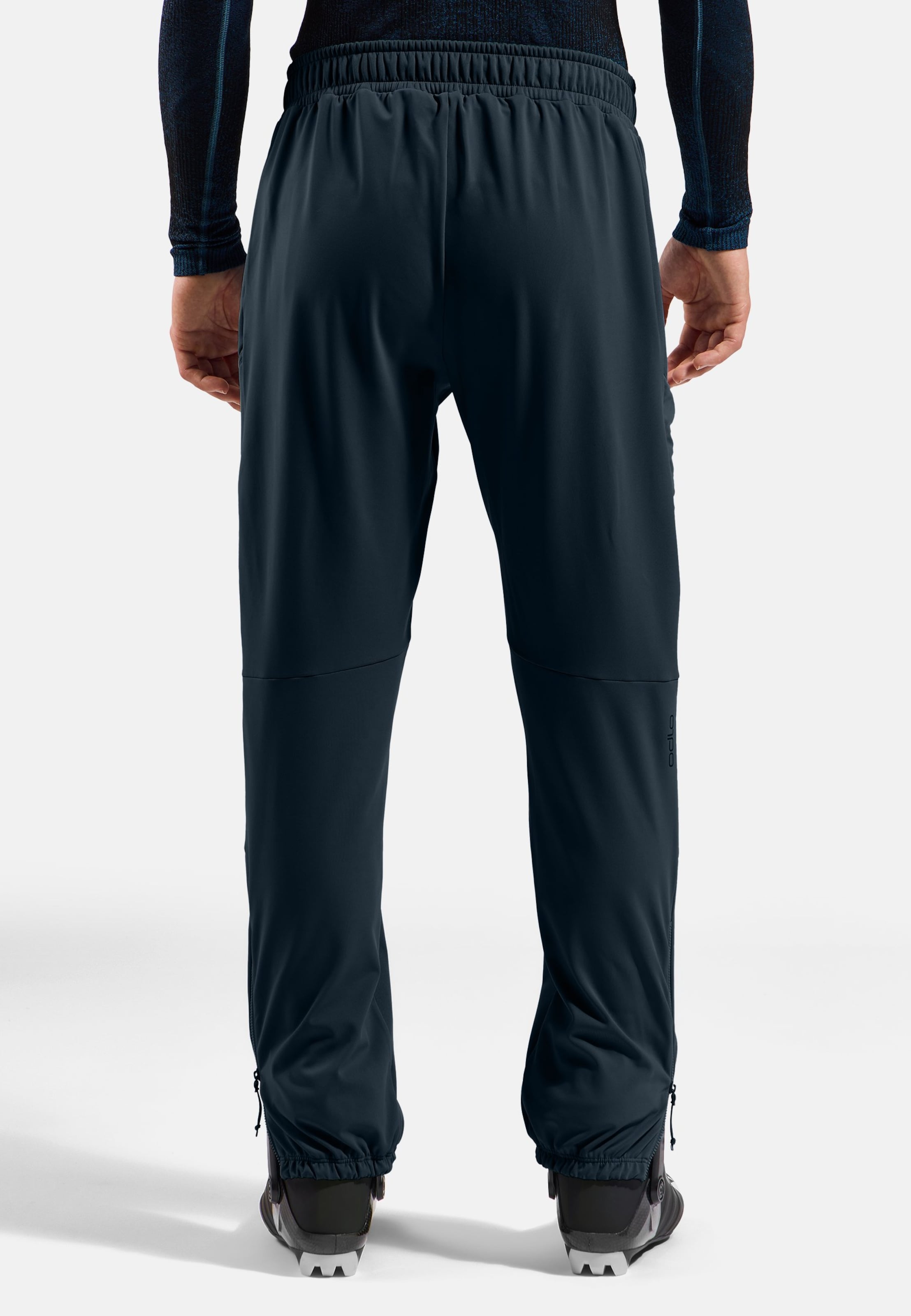 Winddichte Zeroweight X-Warm Langlaufhose in dark sapphire