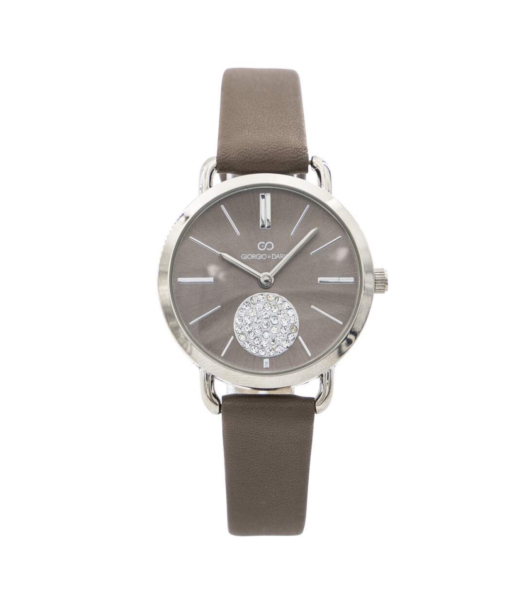 Montre Tendance Femme Taupe GIORGIO Strass