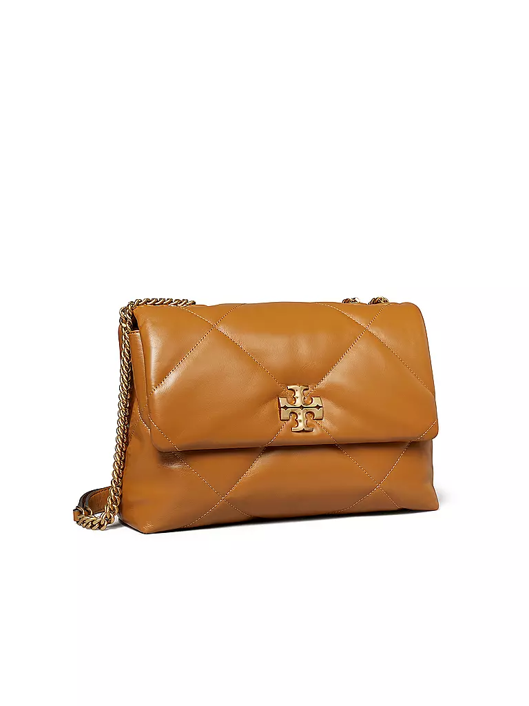 TORY BURCH Ledertasche - Umhängetasche KIRA DIAMOND  braun