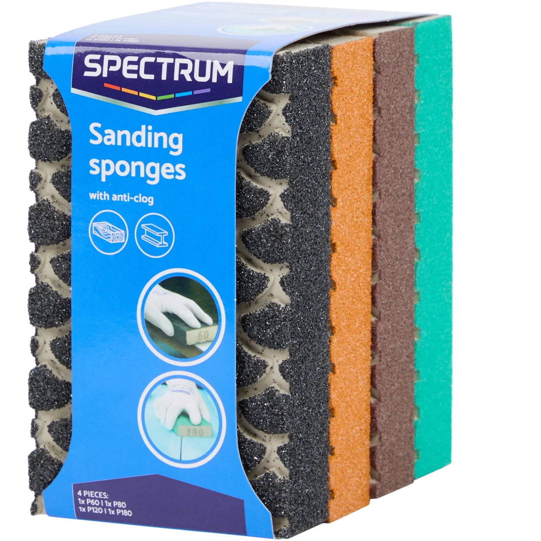 Spectrum schuursponzen 4 stuks