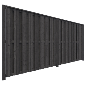 Schutting startpakket Royal grenen antraciet ca. 3,8 m lang