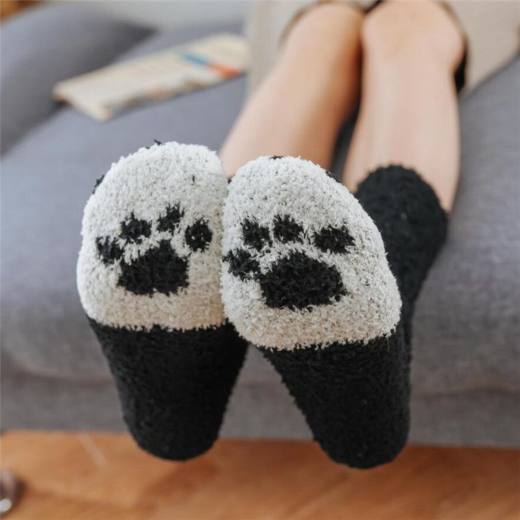 Autuna - Kattenfleece sokken