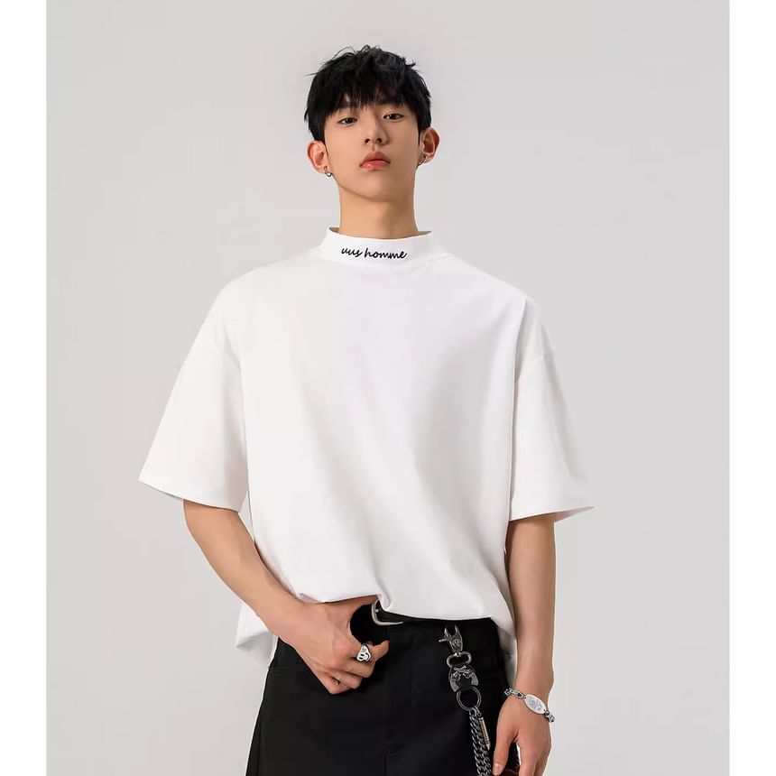 Derbundy - T-shirt met korte mouwen en geborduurde letters