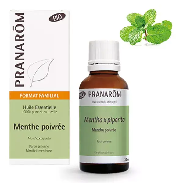 Óleo Essencial de Hortelã-Pimenta Orgânico Pranarom 30ml