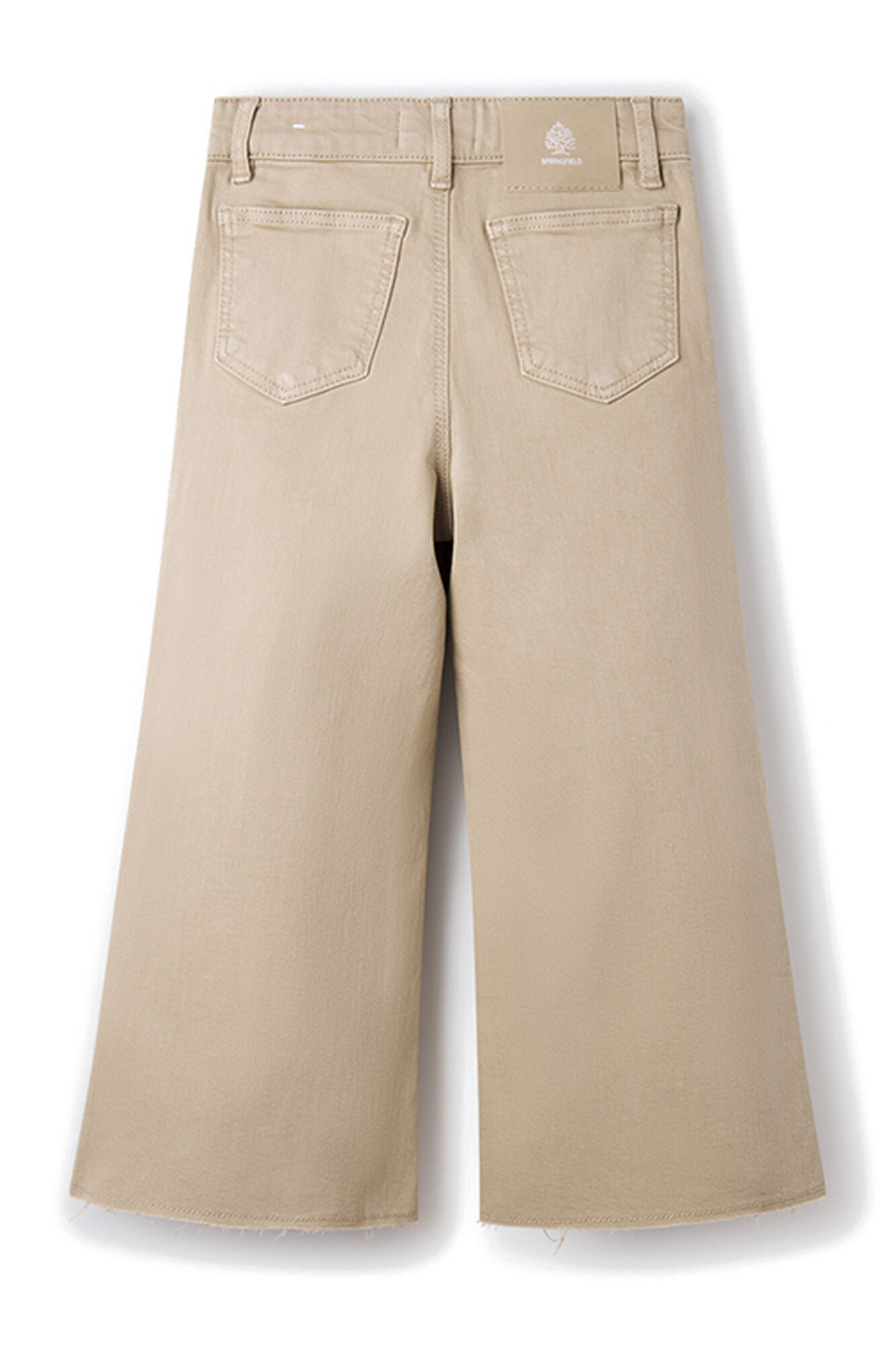 Calças culote femininas com 5 bolsos