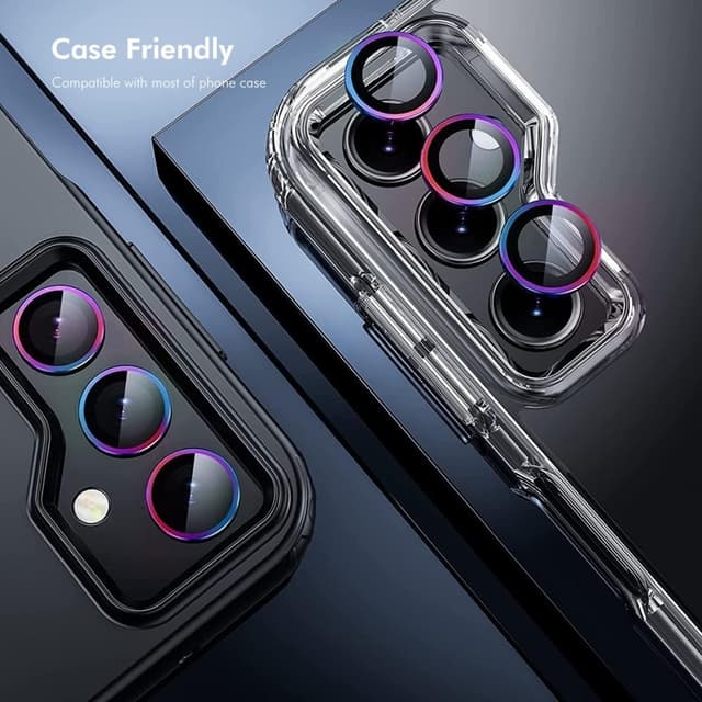 Til Samsung Galaxy S25+ Kameralinsebeskytter ENKAY Metalring Linsefilm