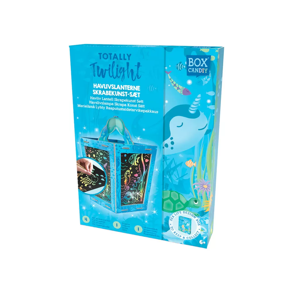 BOX CANDIY Scratch Art Lantern - Totally Twilight Sea - 1 stk