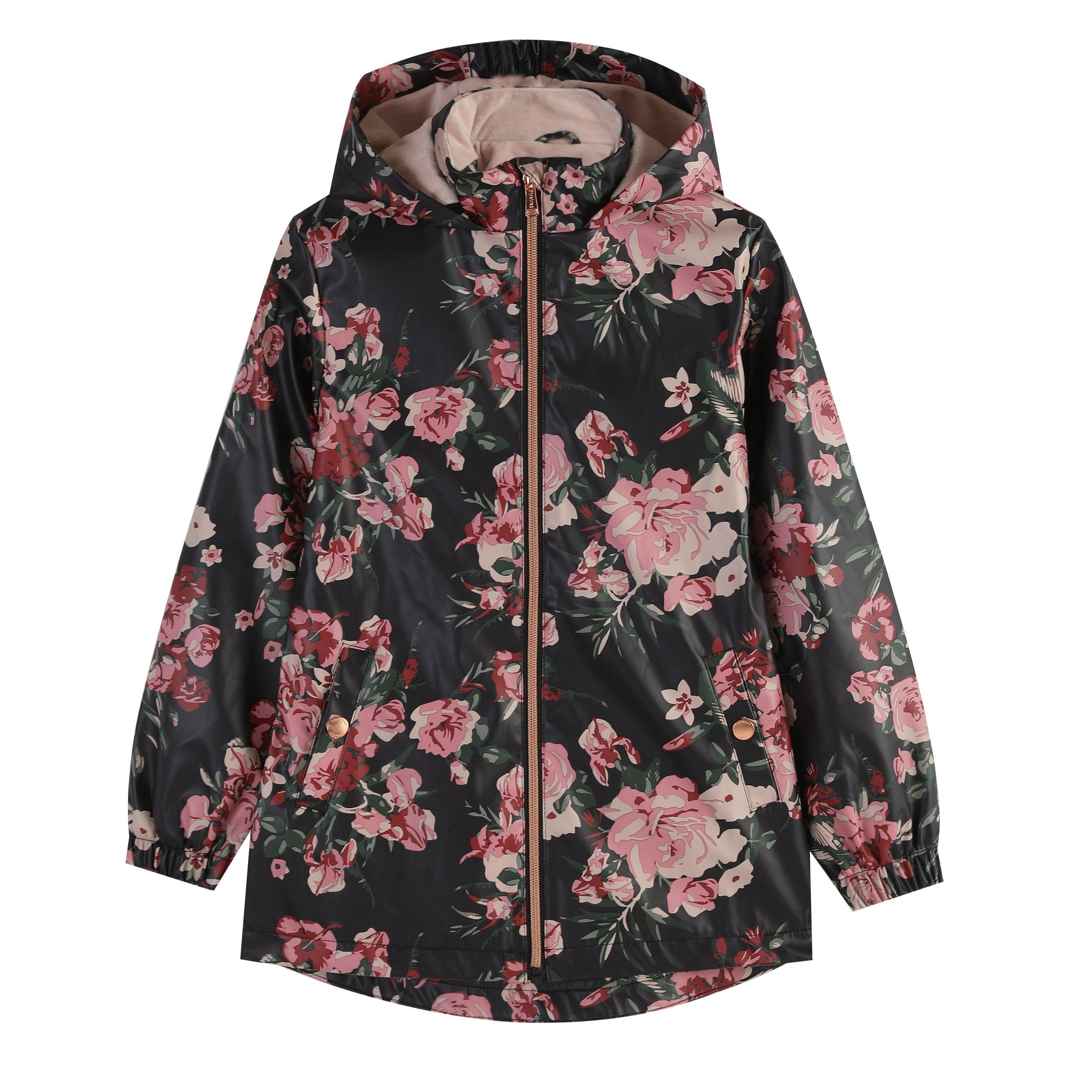 Firetrap Chic Floral Junior GirlsRain Jacket